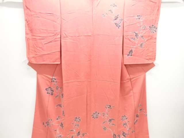 JAPANESE KIMONO / ANTIQUE KIMONO / TAISHO ROMAN STYLE / SILK / BRANCH FLOWER